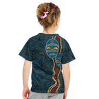 Aboriginal Masks Art Kid T Shirt Australian Indigenous