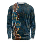 Aboriginal Masks Art Long Sleeve Shirt Australian Indigenous