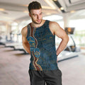 Aboriginal Masks Art Men Tank Top Australian Indigenous