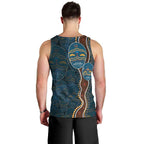 Aboriginal Masks Art Men Tank Top Australian Indigenous