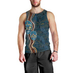 Aboriginal Masks Art Men Tank Top Australian Indigenous