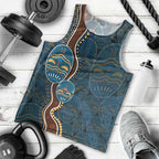 Aboriginal Masks Art Men Tank Top Australian Indigenous