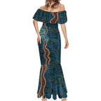 Aboriginal Masks Art Mermaid Dress Australian Indigenous
