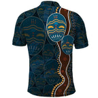 Aboriginal Masks Art Polo Shirt Australian Indigenous