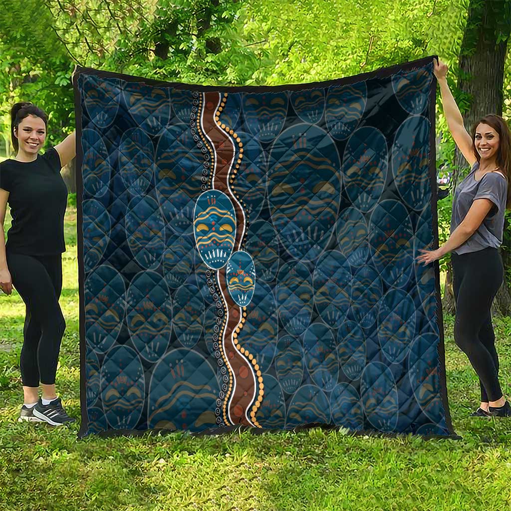 Aboriginal Masks Art Quilt Australian Indigenous