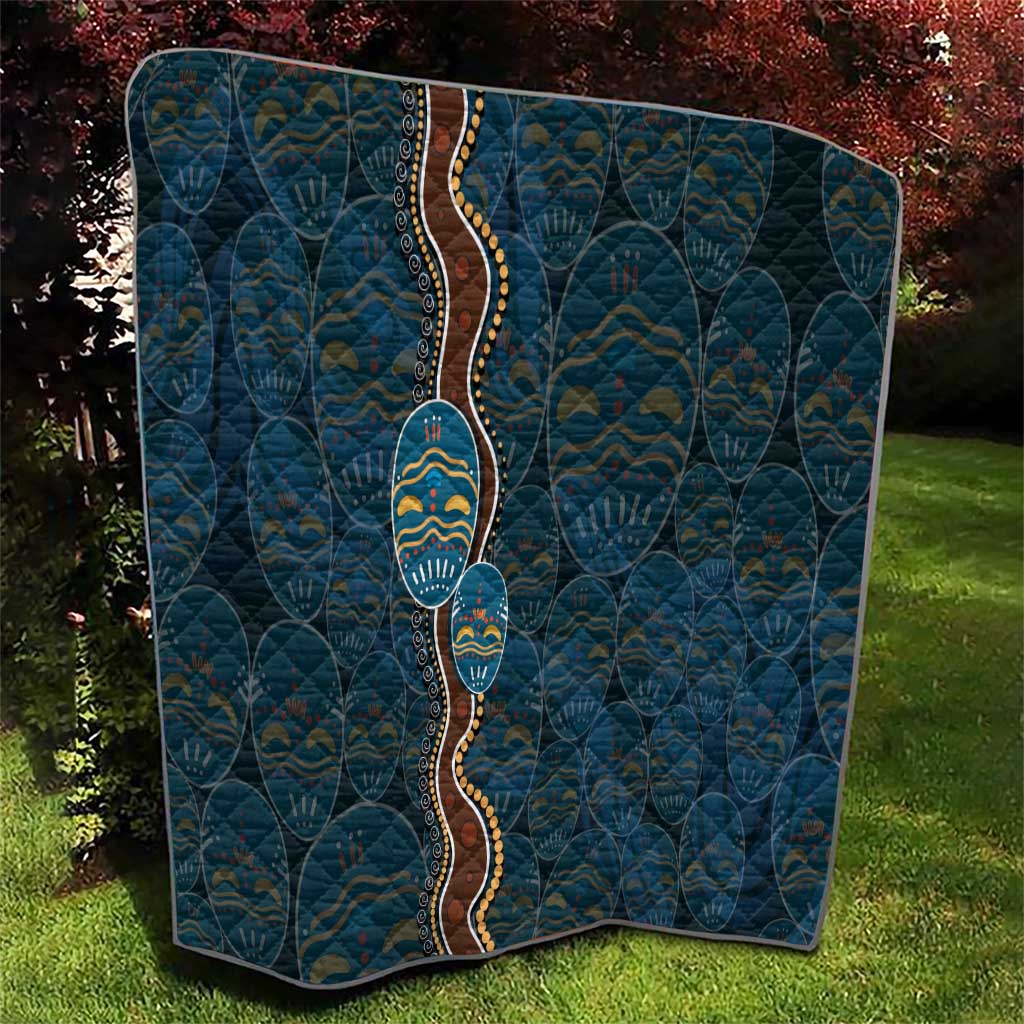 Aboriginal Masks Art Quilt Australian Indigenous