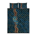 Aboriginal Masks Art Quilt Bed Set Australian Indigenous