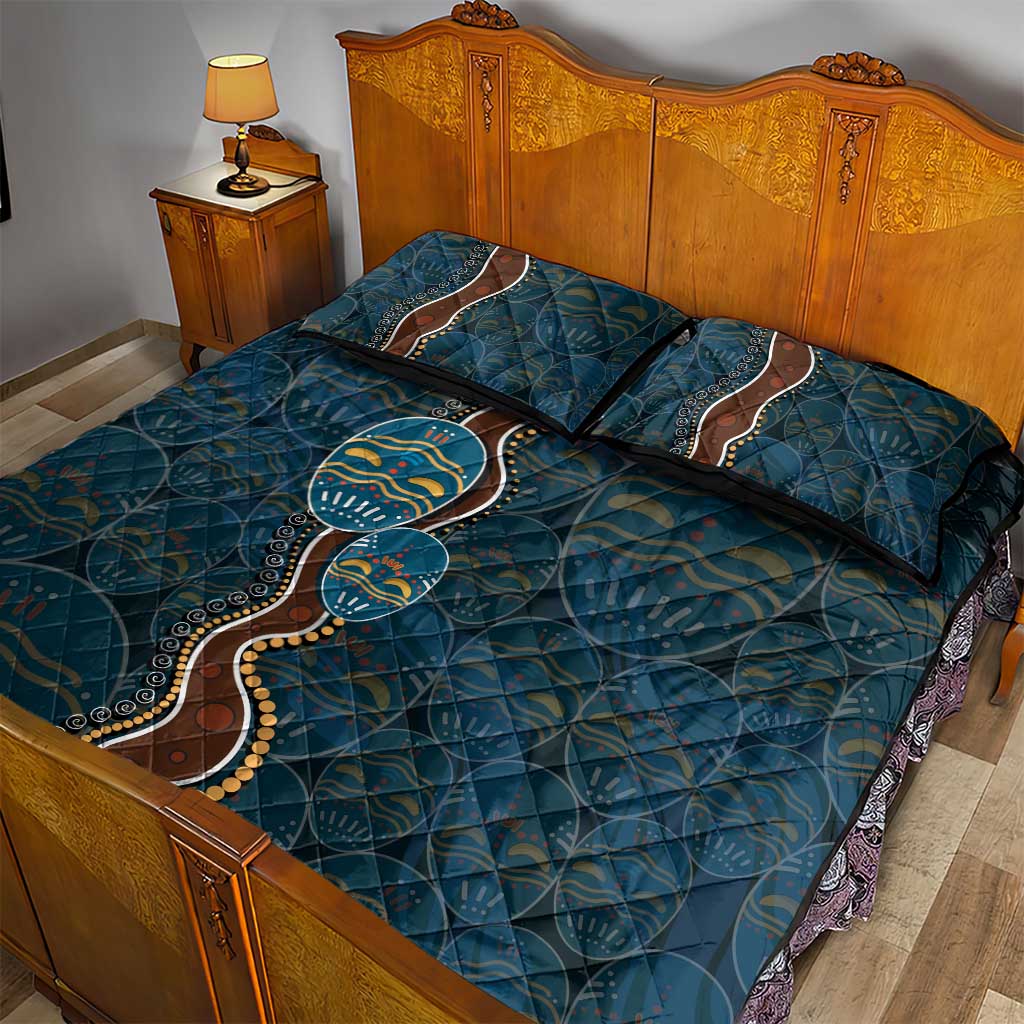 Aboriginal Masks Art Quilt Bed Set Australian Indigenous
