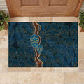 Aboriginal Masks Art Rubber Doormat Australian Indigenous