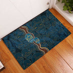 Aboriginal Masks Art Rubber Doormat Australian Indigenous