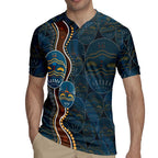 Aboriginal Masks Art Rugby Jersey Australian Indigenous