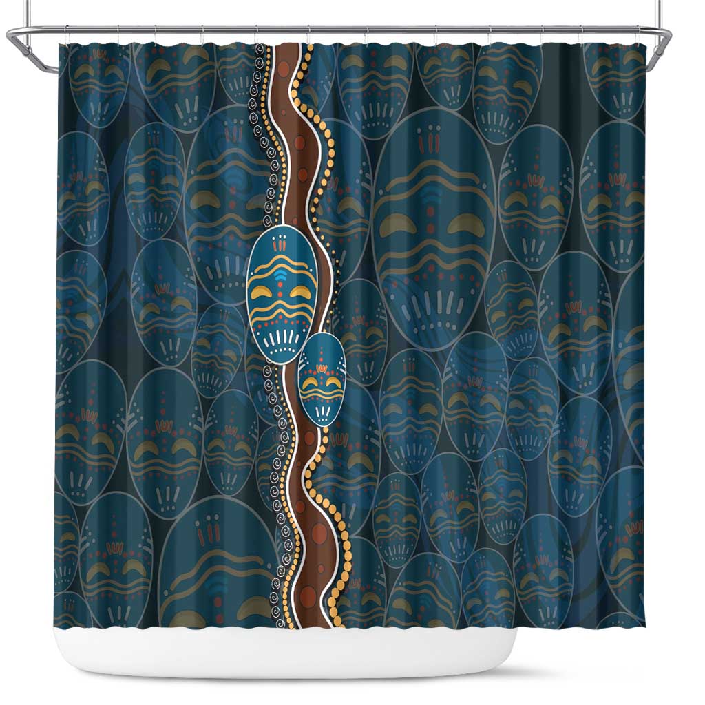 Aboriginal Masks Art Shower Curtain Australian Indigenous