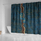 Aboriginal Masks Art Shower Curtain Australian Indigenous