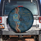 Aboriginal Masks Art Spare Tire Cover Australian Indigenous