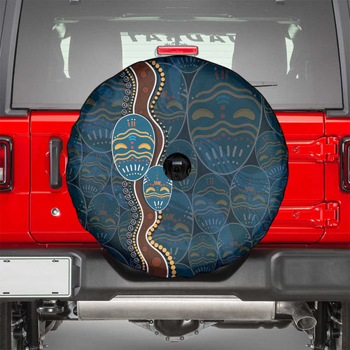 Aboriginal Masks Art Spare Tire Cover Australian Indigenous