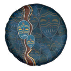 Aboriginal Masks Art Spare Tire Cover Australian Indigenous