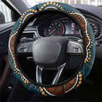Aboriginal Masks Art Steering Wheel Cover Australian Indigenous