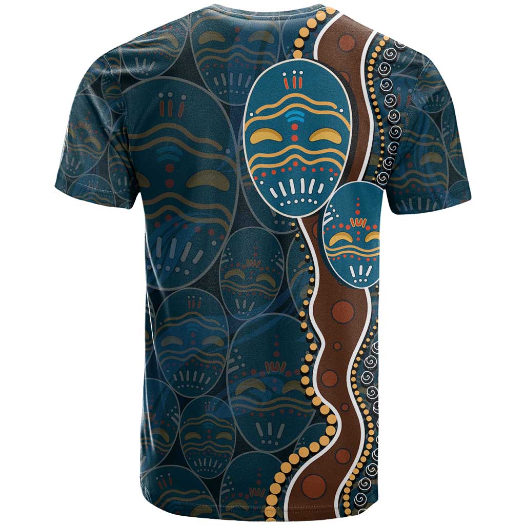 Aboriginal Masks Art T Shirt Australian Indigenous