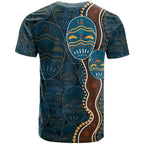 Aboriginal Masks Art T Shirt Australian Indigenous