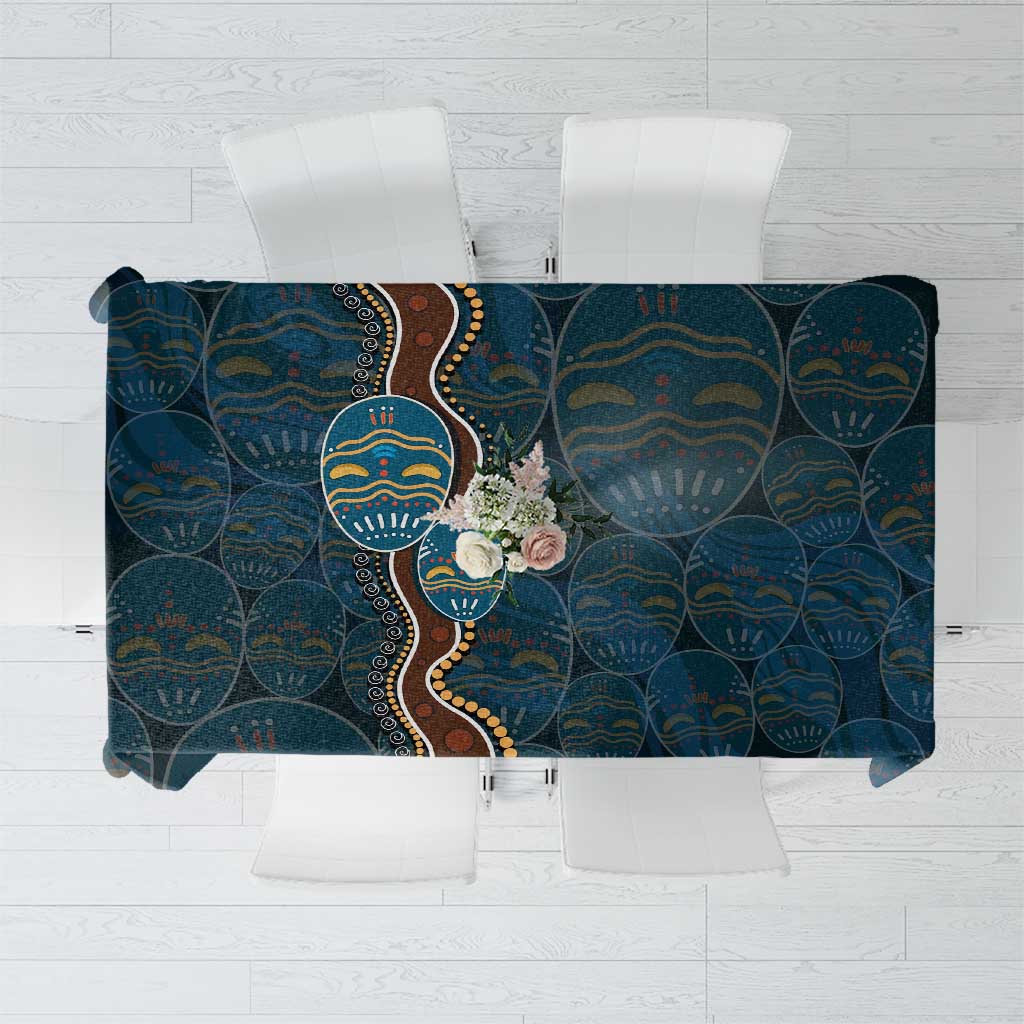 Aboriginal Masks Art Tablecloth Australian Indigenous