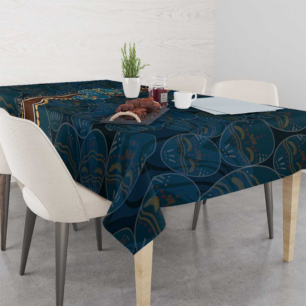 Aboriginal Masks Art Tablecloth Australian Indigenous