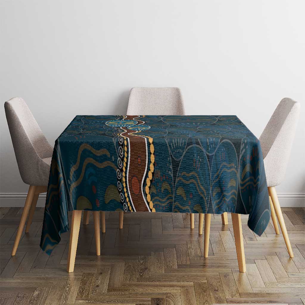 Aboriginal Masks Art Tablecloth Australian Indigenous