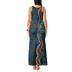 Aboriginal Masks Art Tank Maxi Dress Australian Indigenous