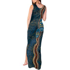 Aboriginal Masks Art Tank Maxi Dress Australian Indigenous