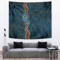 Aboriginal Masks Art Tapestry Australian Indigenous