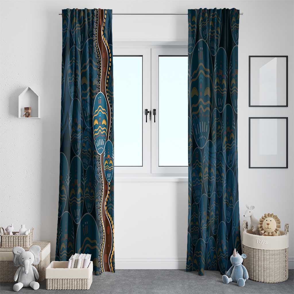 Aboriginal Masks Art Window Curtain Australian Indigenous