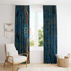 Aboriginal Masks Art Window Curtain Australian Indigenous