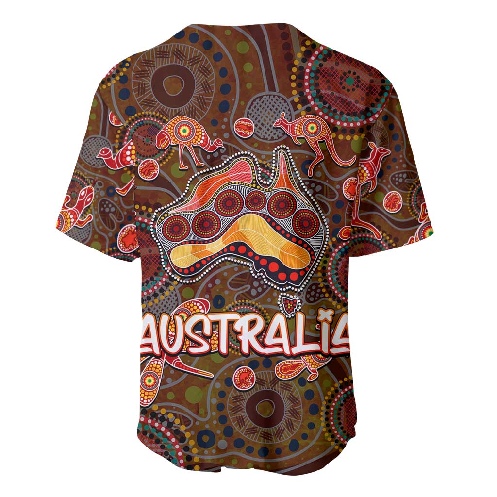 Animal Australia Aboriginal Art Baseball Jersey