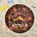 Animal Australia Aboriginal Art Beach Blanket