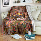 Animal Australia Aboriginal Art Blanket