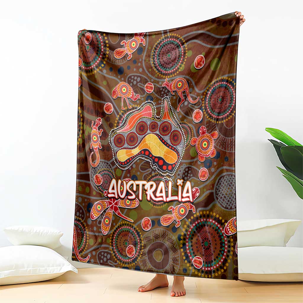 Animal Australia Aboriginal Art Blanket