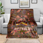 Animal Australia Aboriginal Art Blanket