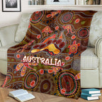 Animal Australia Aboriginal Art Blanket