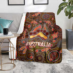 Animal Australia Aboriginal Art Blanket