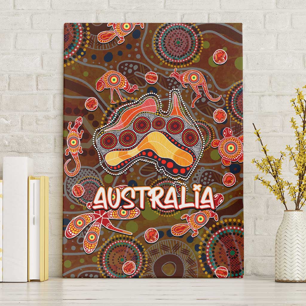 Animal Australia Aboriginal Art Canvas Wall Art