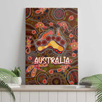 Animal Australia Aboriginal Art Canvas Wall Art