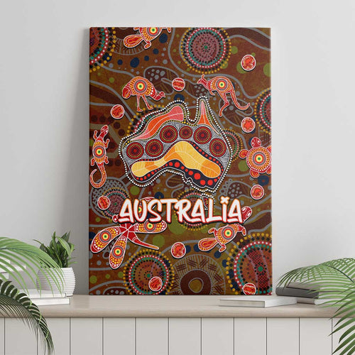 Animal Australia Aboriginal Art Canvas Wall Art
