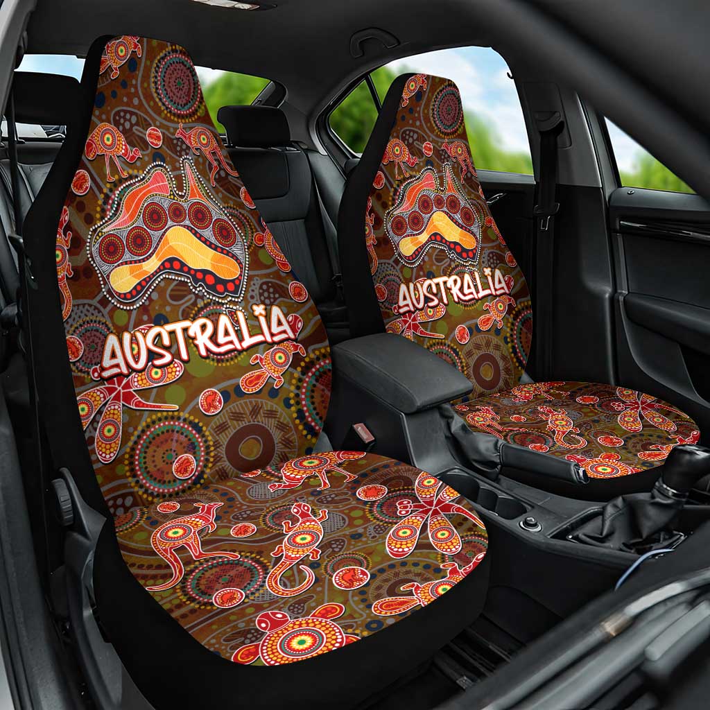 Animal Australia Aboriginal Art Car Seat Cover