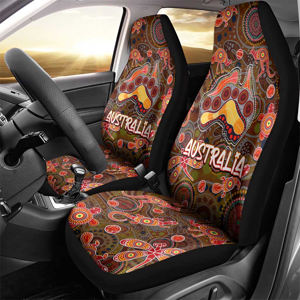 Animal Australia Aboriginal Art Car Seat Cover
