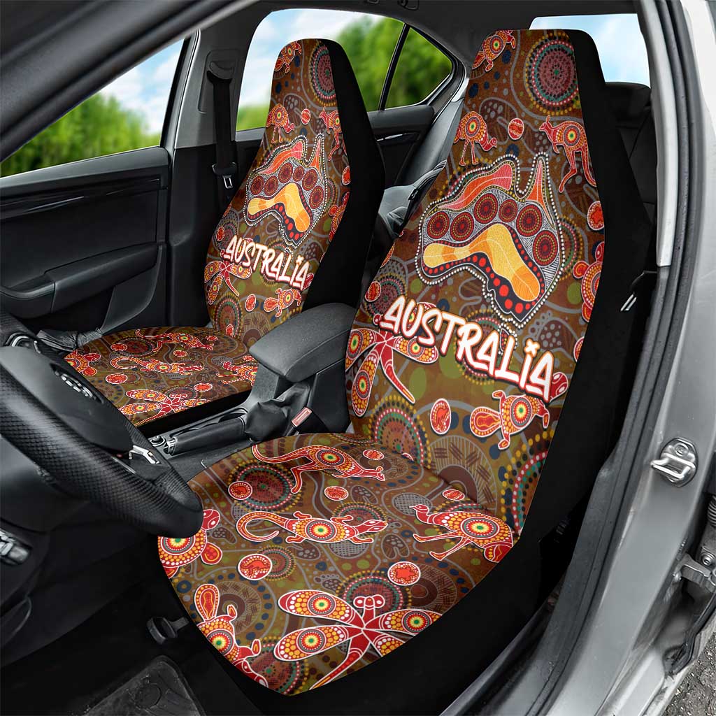 Animal Australia Aboriginal Art Car Seat Cover