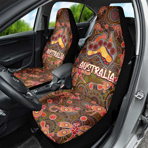 Animal Australia Aboriginal Art Car Seat Cover
