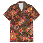 Animal Australia Aboriginal Art Family Matching Mermaid Dress and Hawaiian Shirt