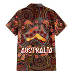 Animal Australia Aboriginal Art Family Matching Mermaid Dress and Hawaiian Shirt