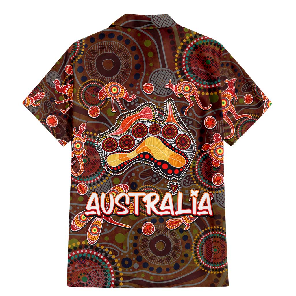 Animal Australia Aboriginal Art Family Matching Mermaid Dress and Hawaiian Shirt