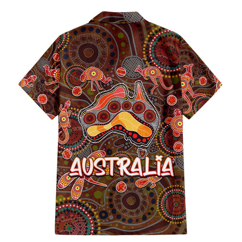 Animal Australia Aboriginal Art Family Matching Mermaid Dress and Hawaiian Shirt