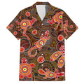 Animal Australia Aboriginal Art Family Matching Short Sleeve Bodycon Dress and Hawaiian Shirt